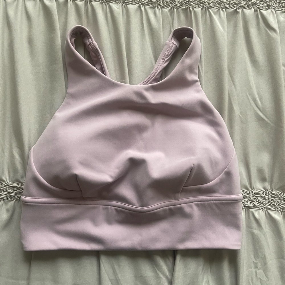 lululemon athletica Light Pink High-Neck Sports Bra